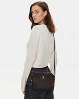 Tommy Hilfiger Poppy Çift Fermuarlı Çapraz Askılı Çanta Black