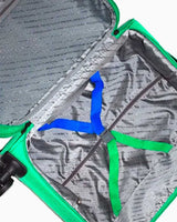 Benetton Logo Detaylı Büyük Boy Kumaş Valiz Yeşil