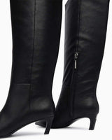 Calvin Klein Cora Ess Kitten Topuklu Uzun Bot CK Black