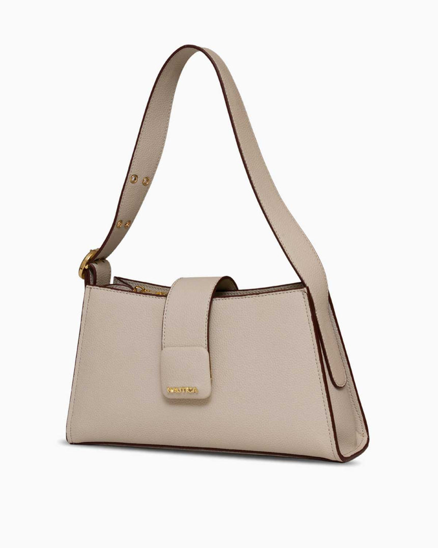 Nautica Logolu Omuz Çantası Taş