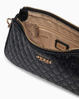 Guess Betula Zincir Detaylı Parlak Mini Çapraz Askılı Çanta Black