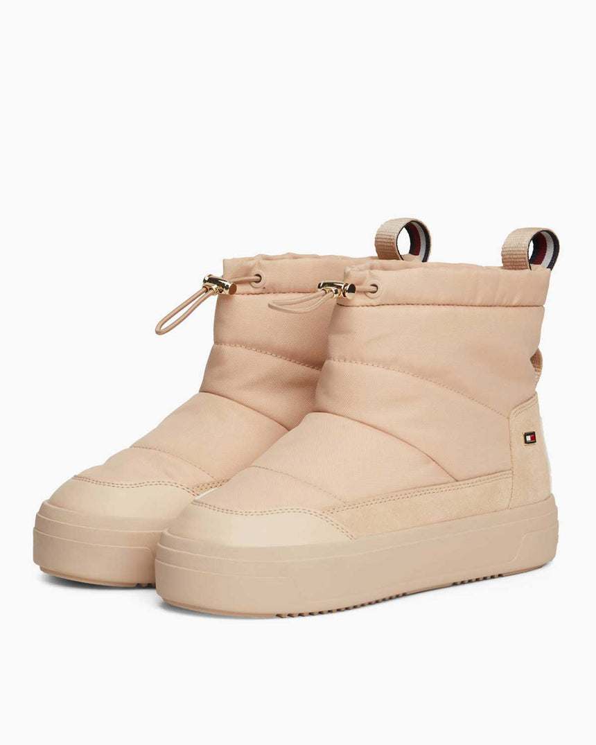 Tommy Hilfiger Flag Nylon Mini Snowboot Pink