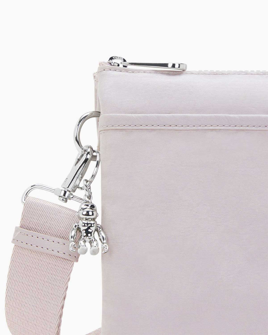 Kipling Riri L Basic Elevated Çapraz Askılı Çanta Gleam Silver