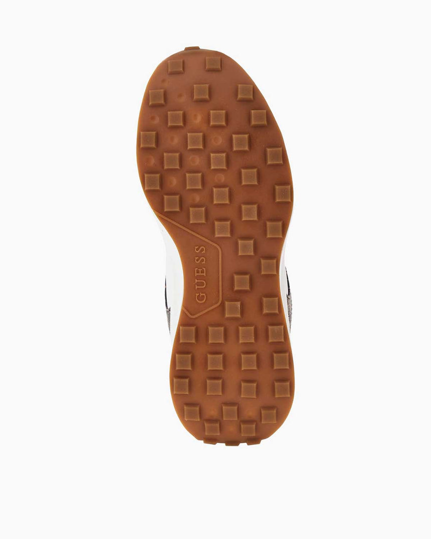 Guess Luckei Monogram Logolu Sneaker White Brown