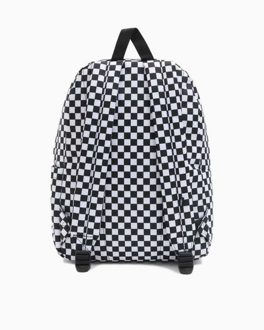 Vans Old Skool Check Damalı Desen Unisex Sırt Çantası Siyah - Beyaz