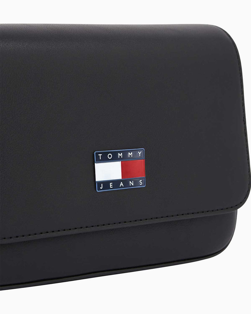 Tommy Hilfiger Ess Must Flap Logolu Çapraz Askılı Çanta Black