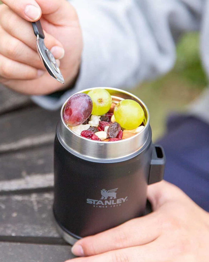 Stanley Efsane Klasik Seri-0.40 Litre Çelik Kaşıklı Yemek Termosu Matte Black