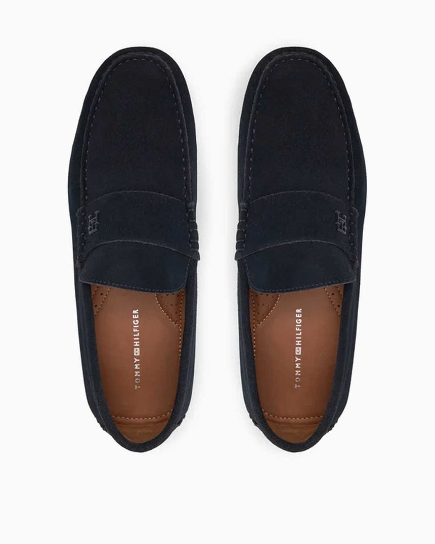 Tommy Hilfiger Classic Suede Driver Erkek Ayakkabı Desert Sky