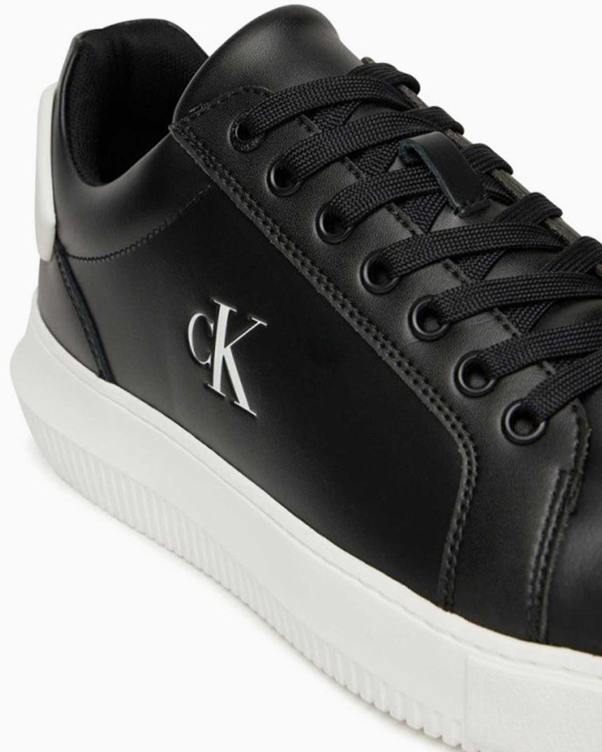 Calvin Klein Malmo Yama Detaylı Topuk Erkek Sneaker Black/Bright White