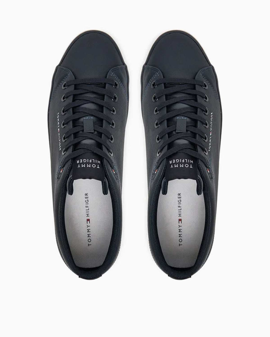 Tommy Hilfiger Düşük Bilek Güçlendirilmiş Deri Erkek Sneaker Desert Sky