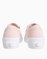 Calvin Klein Vulc Flatform Sneaker Silver Peony/Bright White