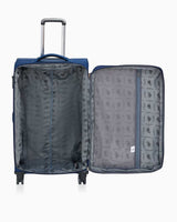 Us Polo Assn Şerit Detaylı Büyük Boy Kumaş Valiz Lacivert