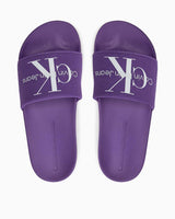 Calvin Klein Slide Monogram Flip Flops Logolu Terlik Purple