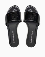 Calvin Klein Flat Logolu Sandalet Black