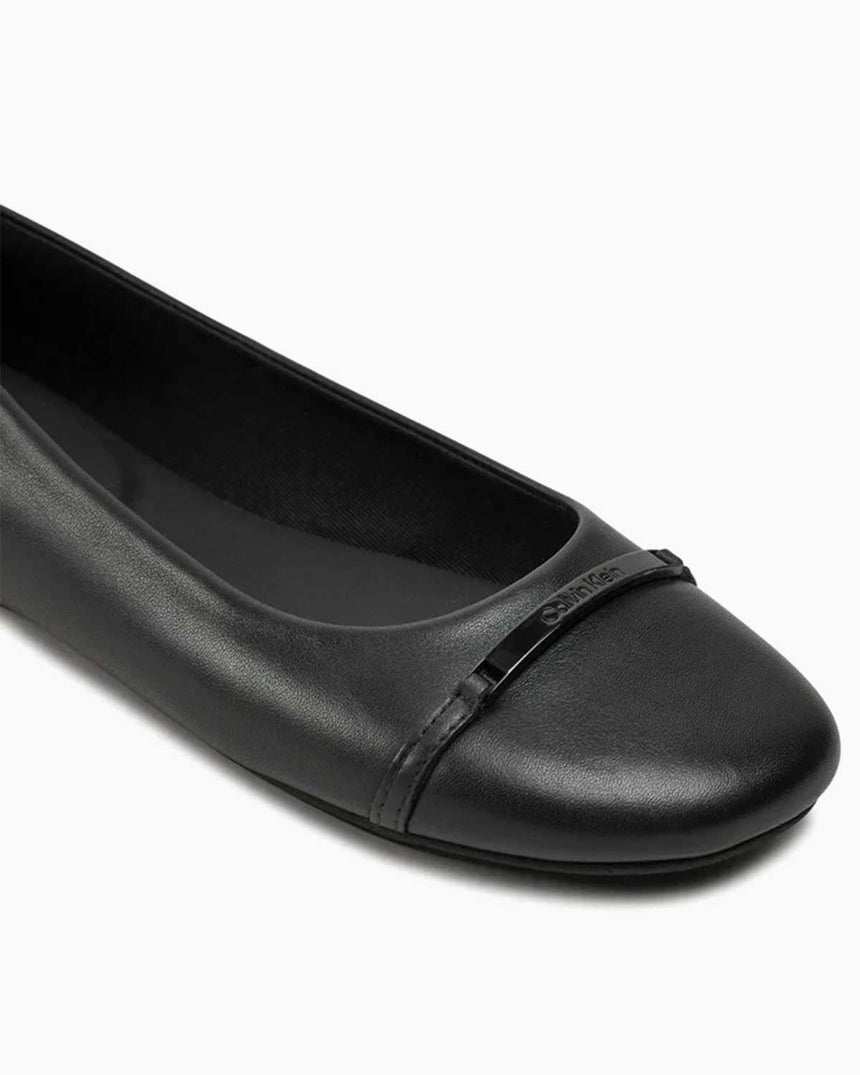 Calvin Klein Ballerina W/ Bar Lth Kadın Ayakkabı Black