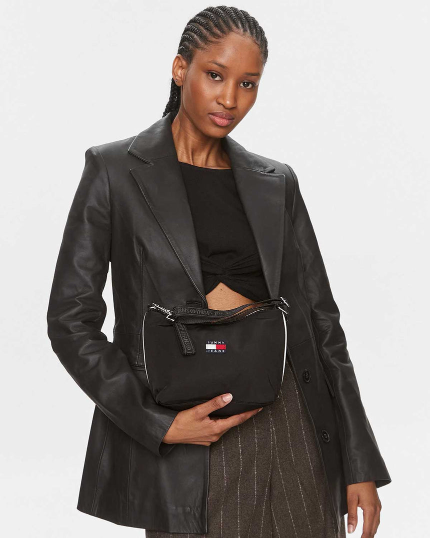 Tommy Hilfiger Heritage Shoulder Bag Omuz Çantası Black