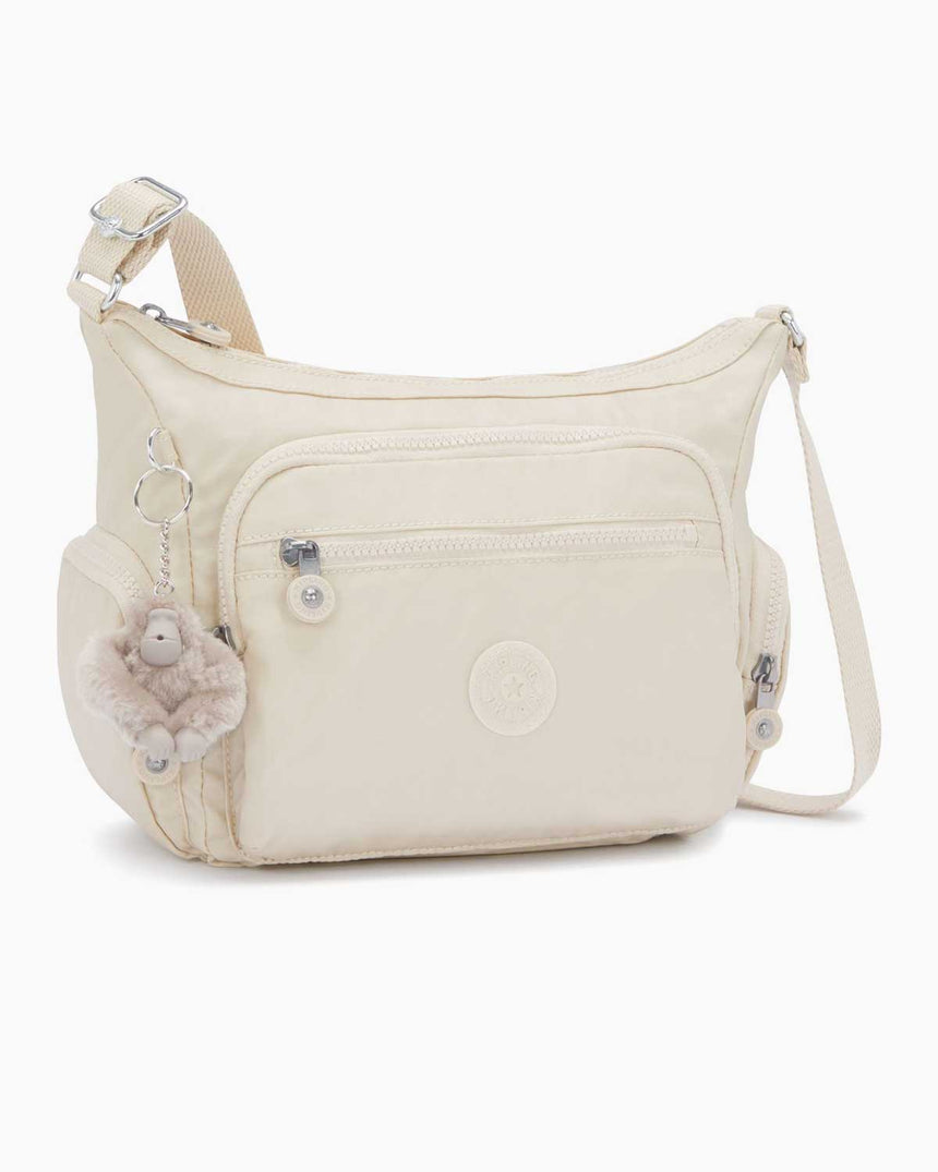 Kipling Gabbie S Kadın Omuz Çantası Beige Pearl