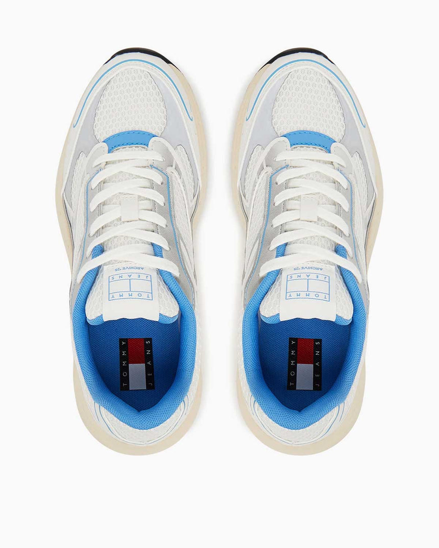 Tommy Hilfiger Arşiv 25 Kadın Sneaker Ecru/Copenhagen Blue