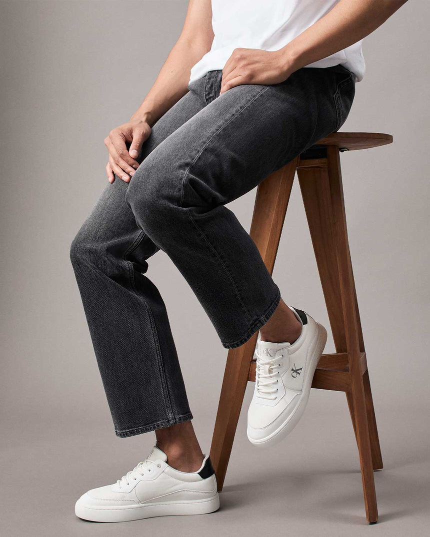 Calvin Klein Classic Cupsole Tech Ripstop Sneaker Bright White/Black