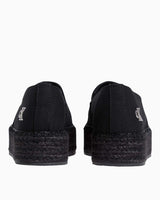 Calvin Klein Flatform Espadrilles Logolu Ayakkabı Triple Black