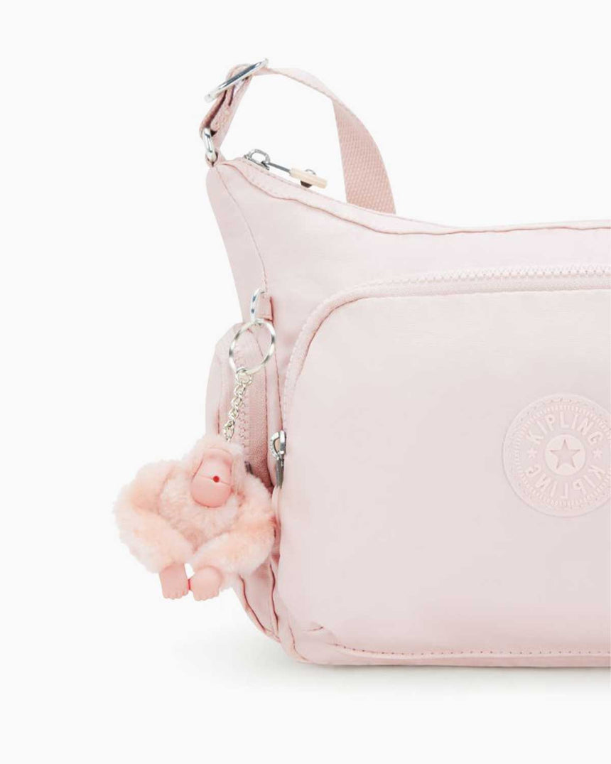 Kipling Gabbie S Basic Plus Omuz Çantası Pink Shine