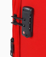 Benetton Logo Detaylı Büyük Boy Kumaş Valiz Kırmızı