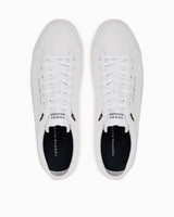 Tommy Hilfiger Düşük Bilek Güçlendirilmiş Deri Erkek Sneaker White