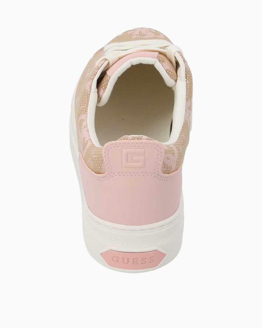 Guess Monogram Desenli Sneakers Beige