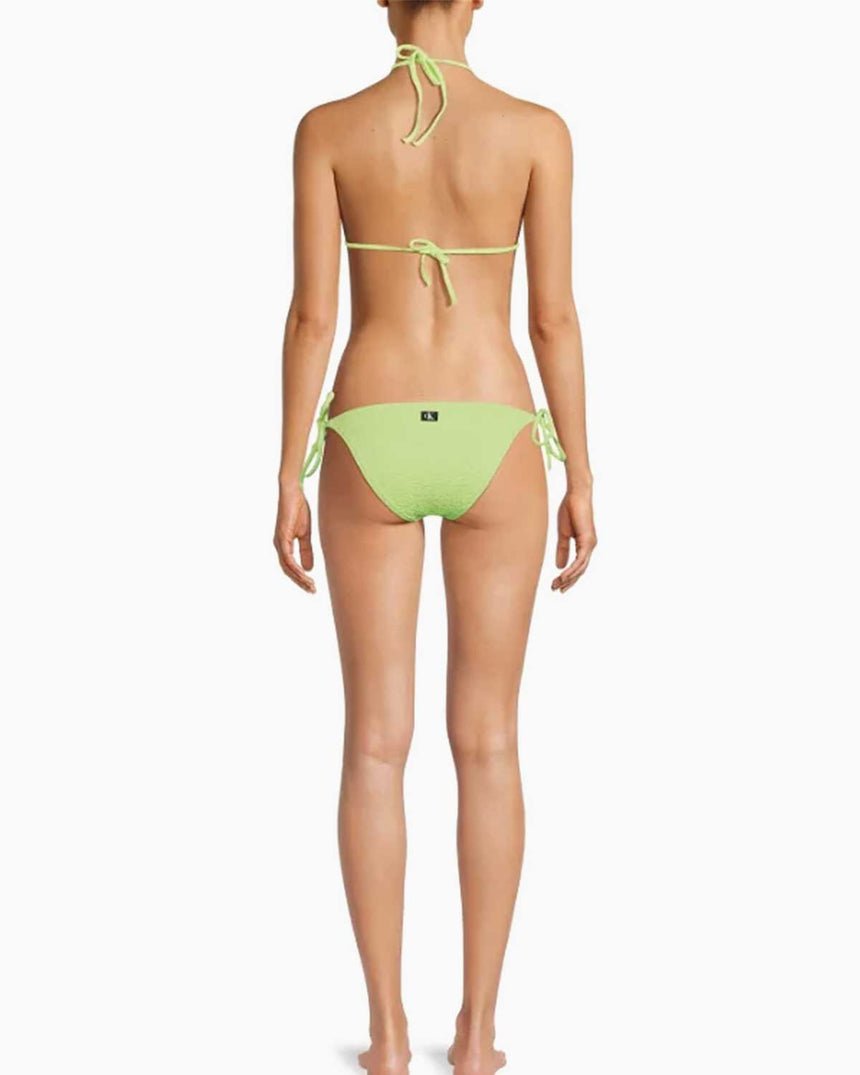 Calvin Klein Triangle Swim Tops Bikini Üstü Green