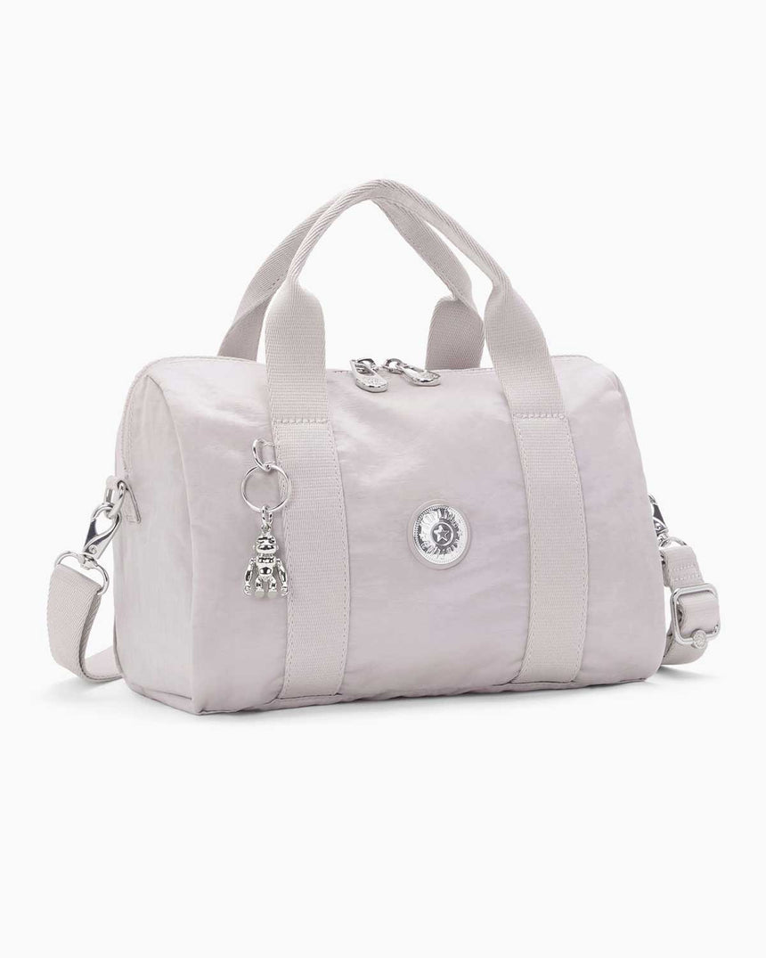 Kipling Bina M Basic Elevated Omuz Çantası Gleam Silver