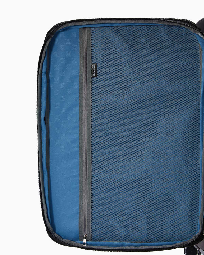 Pierre Cardin Büyük Boy Kumaş Valiz Siyah