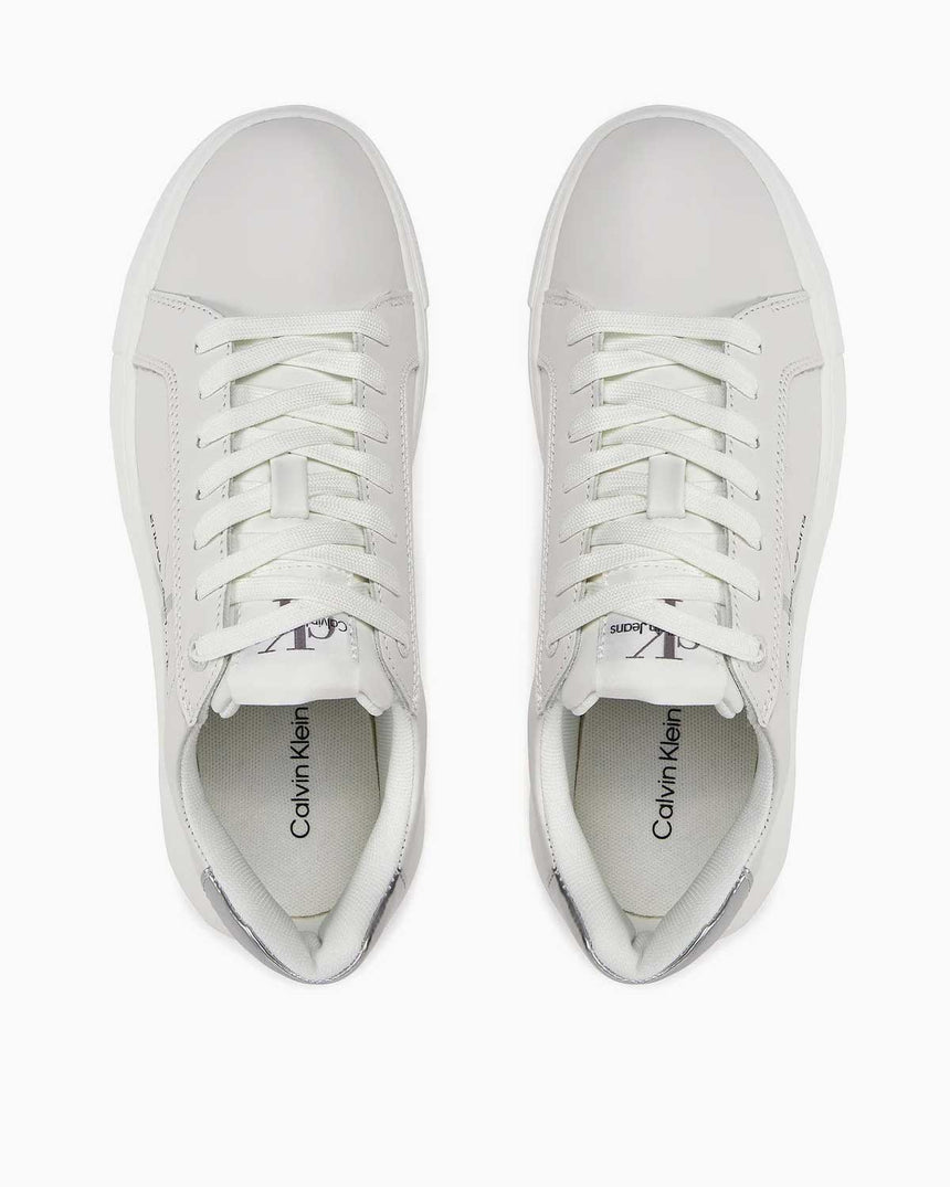 Calvin Klein Malmo Cunhky Cupsole Mono Kadın Sneaker White / Silver