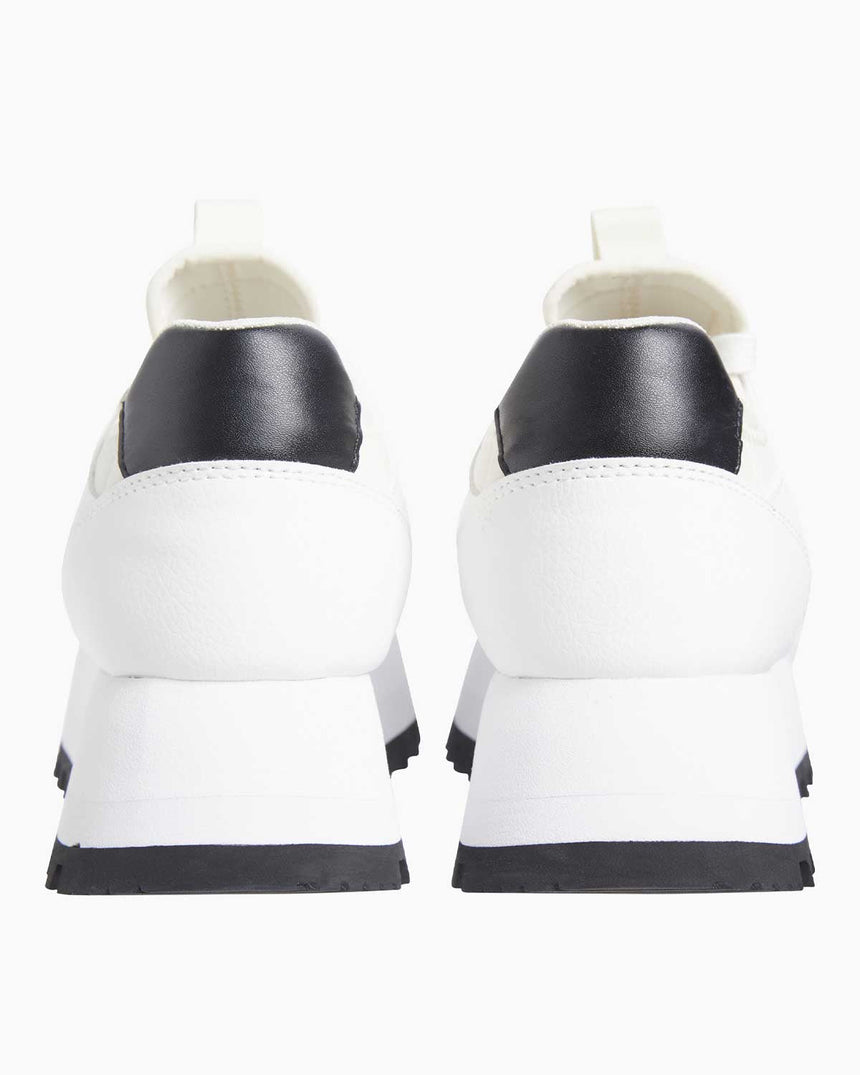 Calvin Klein Runner Low Lace Up Logolu Sneaker Bright White/Black