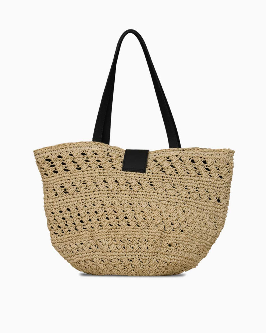 Nautica Taş Detaylı Kadın Plaj Çantası Açık Bej