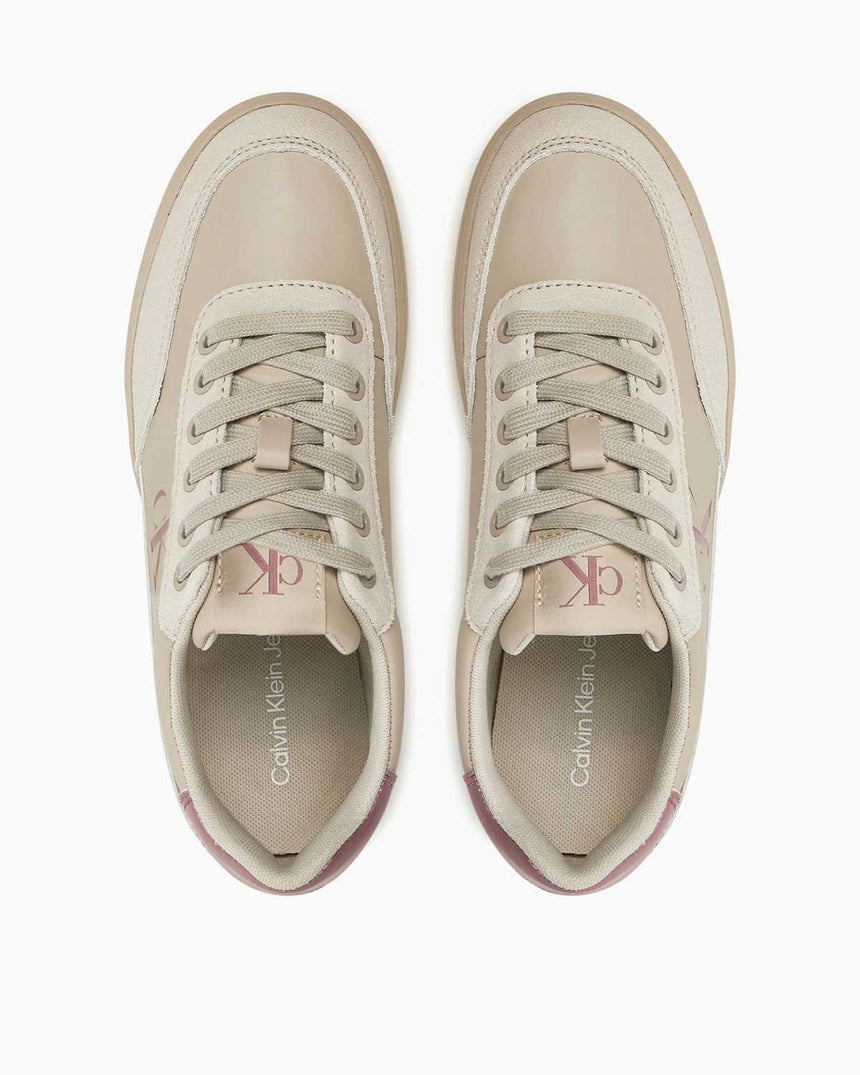 Calvin Klein Jeans Classic Cupsole Low Top Sneakers Eggshell/Dusty Rose