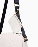 Us Polo Assn Mini Cüzdan Detaylı Çapraz Askılı Çanta Beyaz