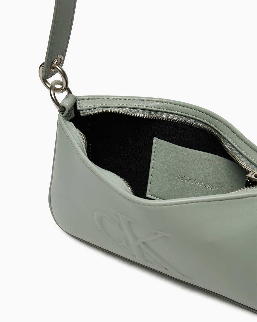 Calvin Klein Sculpted Shoulder Pouch Omuz Çantası Slate Gray