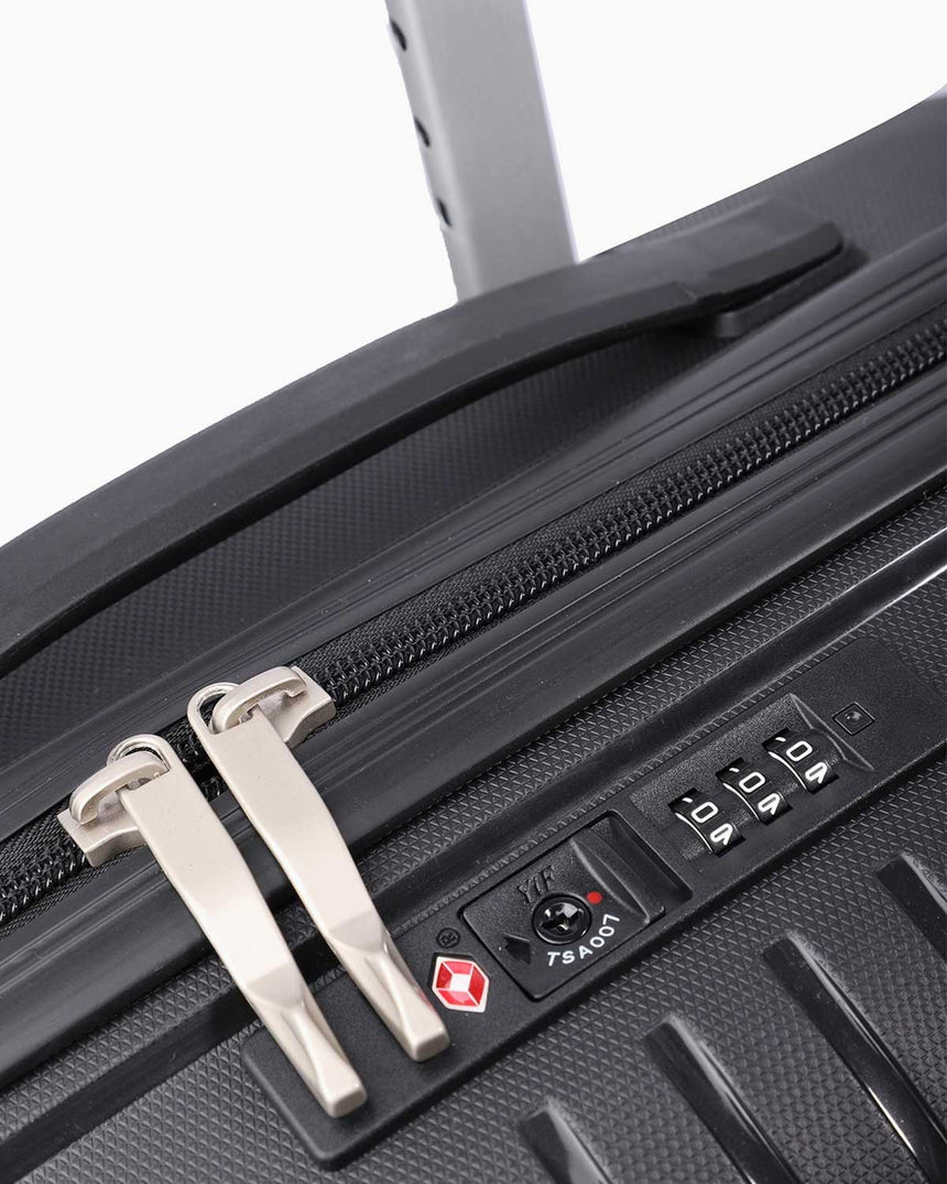 Pierre Cardin Trolley Büyük Boy Valiz Siyah