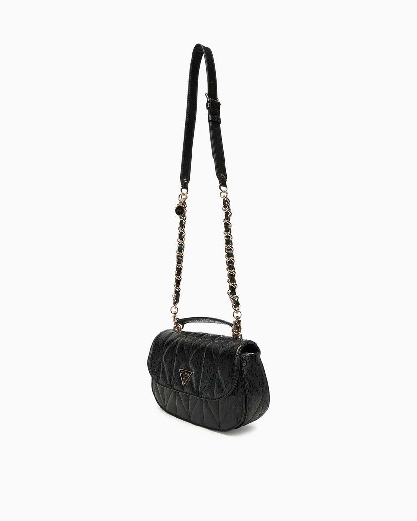 Guess Aldina 4G Logolu Kadın El Çantası Black