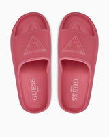 Guess Rubber Slippers Terlik Neon Pink