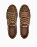 Guess Cupsole Low Monogram Sneaker Beige / Brown