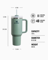 Stanley The Quencher H2.O FlowState Tumbler 1.18L / 40oz Termos Shale