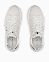 Calvin Klein Chunky Cupsole Laceup Lth Ml Mtl Kadın Sneaker Bright White/Silver