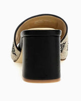 Guess Gaide Monogram Logolu Topuklu Terlik Black