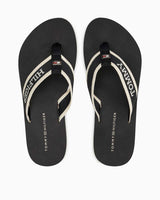 Tommy Hilfiger Webbing Pool Slide Kadın Parmak Arası Terlik Black