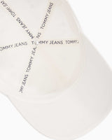 Tommy Hilfiger Linear Logo Şapka Ancient White
