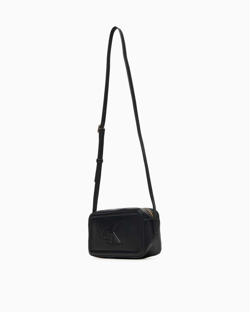 Calvin Klein Kalın Logolu Kadın Kamera Çantası Black