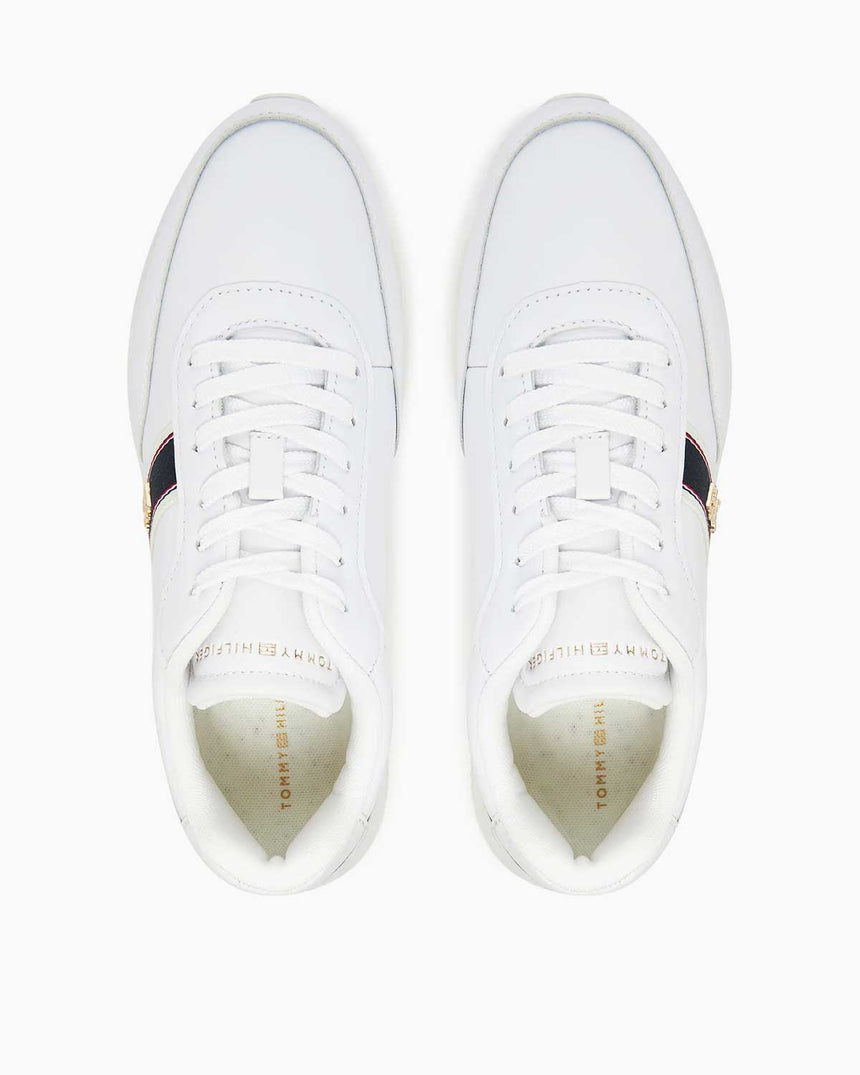 Tommy Hilfiger Arlene Dokuma Kadın Koşucu Sneaker White