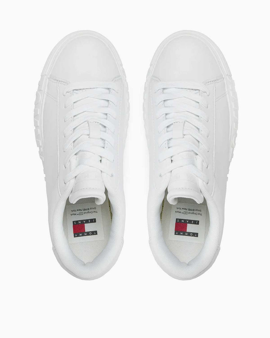 Tommy Hilfiger Leather Cupsole Low Top Sneakers White