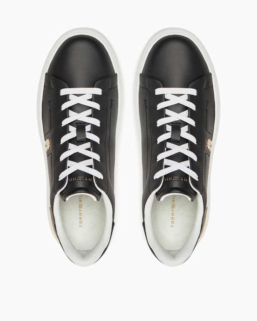 Tommy Hilfiger Estefania Yüksek Topuklu Kadın Şık Kort Sneaker Black